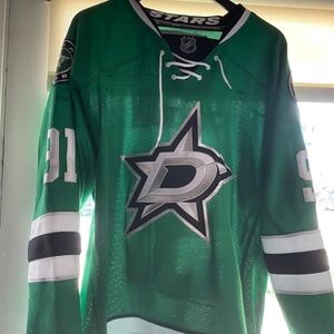 Reebok Edge Authentic Tyler Seguin Dallas Stars NHL Hockey Jersey Green Home